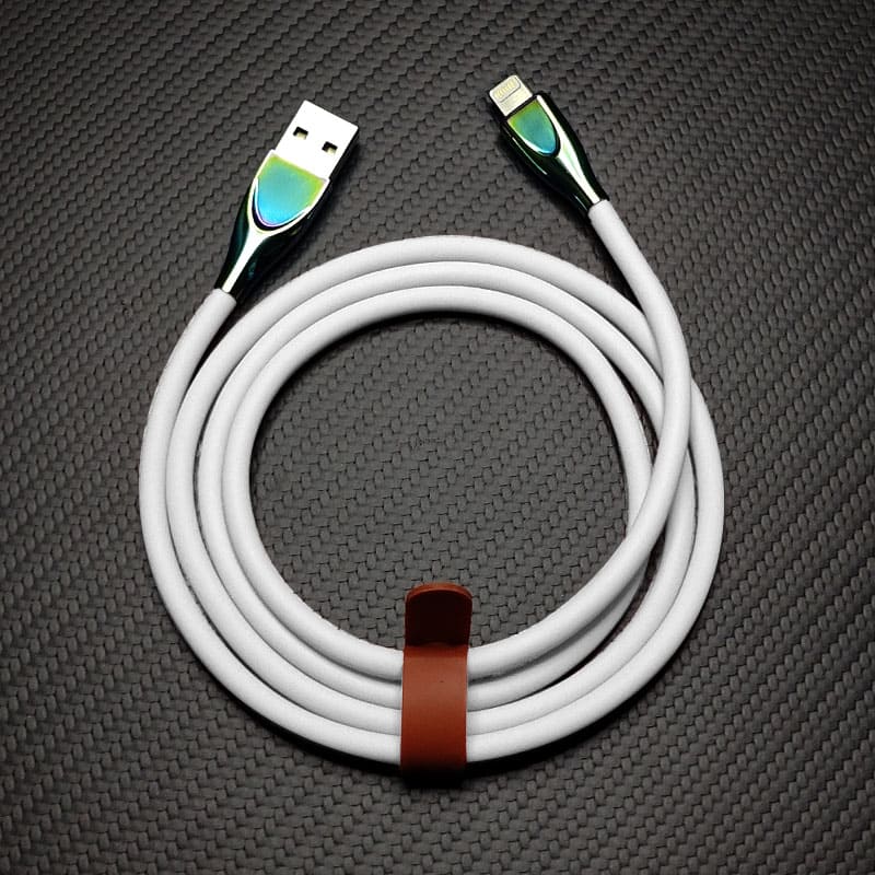 "Thin Chubby" 240W Liquid Silicone Charging Cable With Quenched Colored Connector