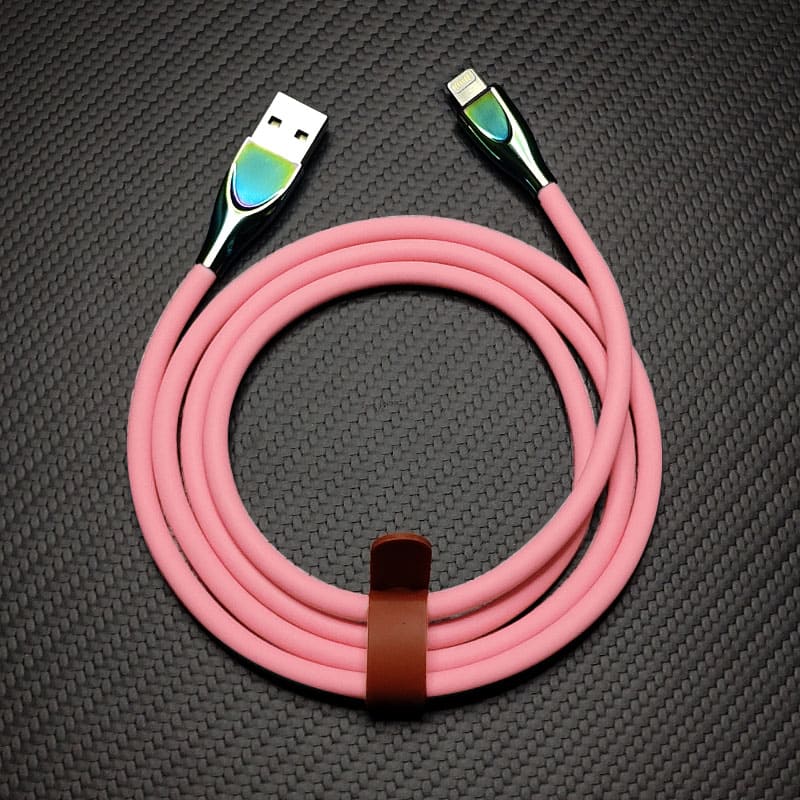 "Thin Chubby" 240W Liquid Silicone Charging Cable With Quenched Colored Connector