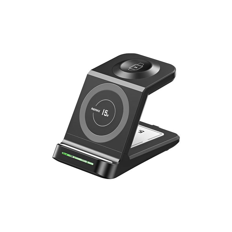 Three-in-One Adjustable Holder And Magnetic Wireless Fast Charger