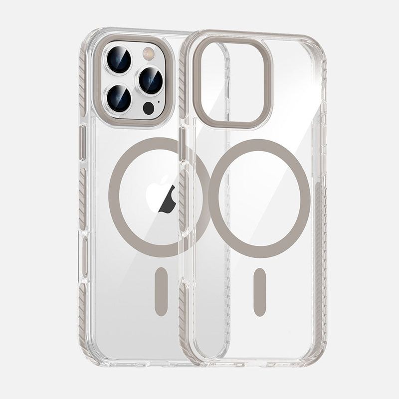 Transparent Shockproof Magnetic Case For iPhone 16