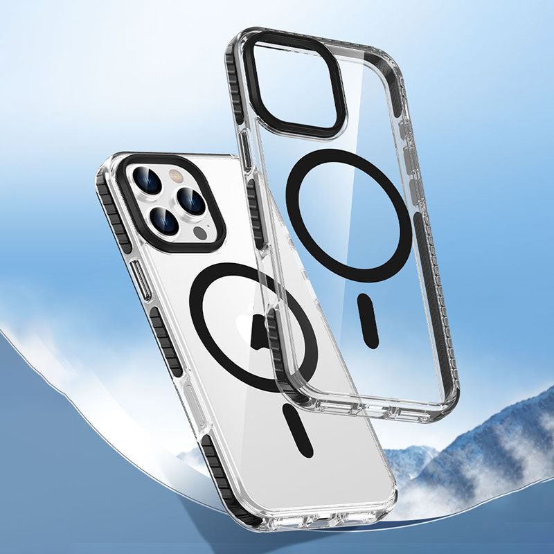 Transparent Shockproof Magnetic Case For iPhone 16