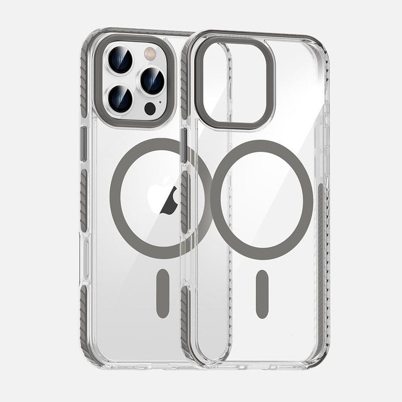 Transparent Shockproof Magnetic Case For iPhone 16