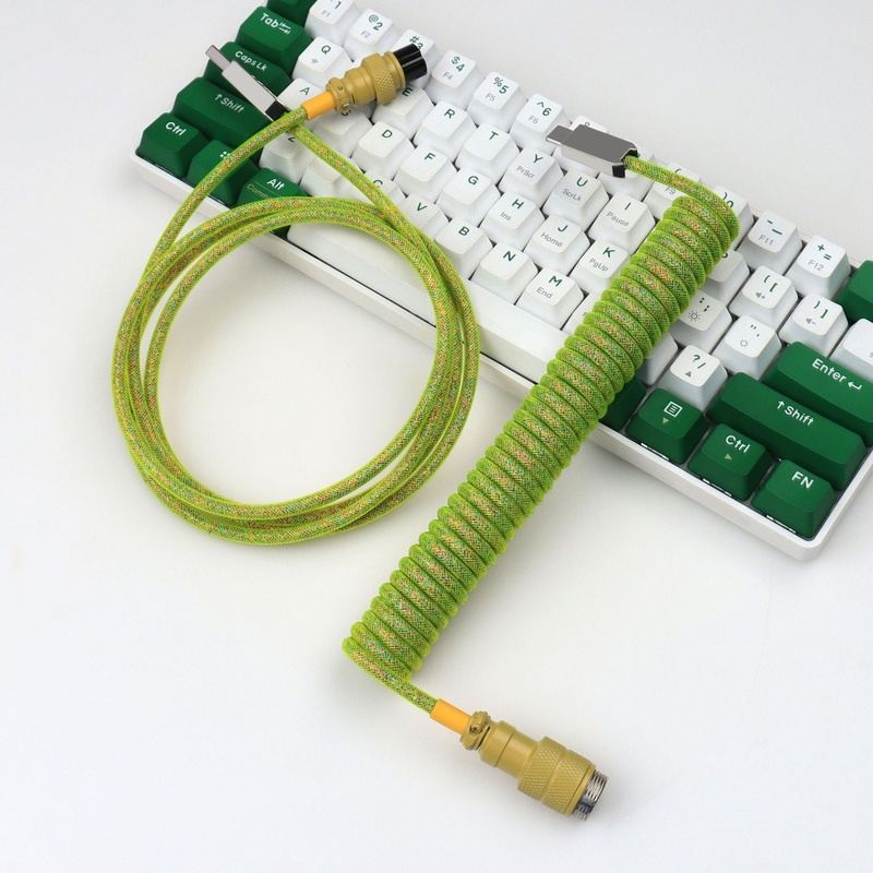 "Chubby" USB To Type C Spring Keyboard Cable