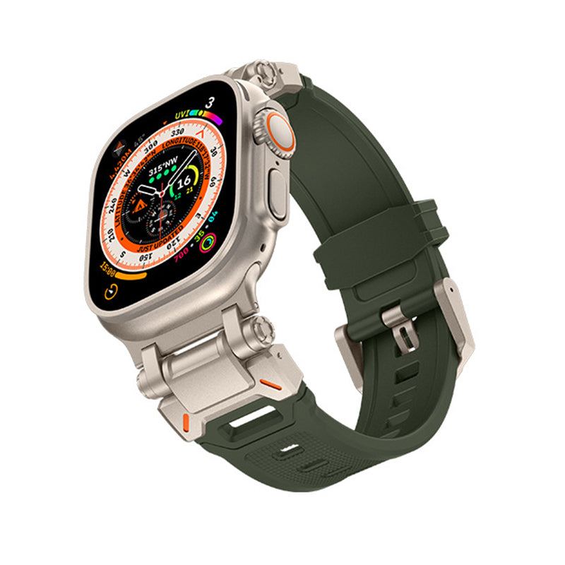 "Ultimate Luxury" TPU Band with Titanium Alloy Connector for Apple Watch