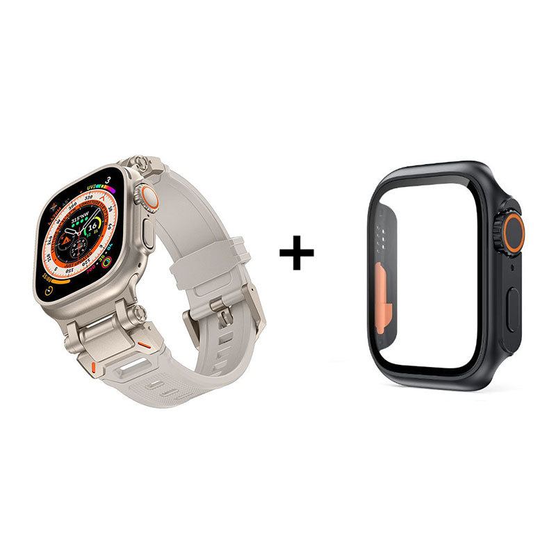 "Ultimate Luxury" TPU Band with Titanium Connector for Apple Watch