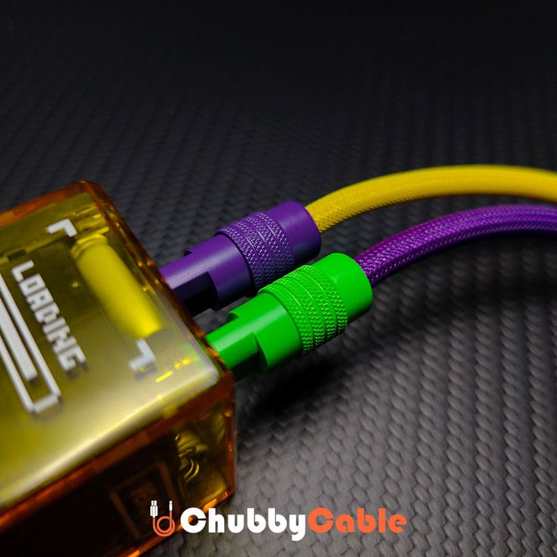 Ultra-Soft Braided 240W Color-Blocked Short Charging Cable