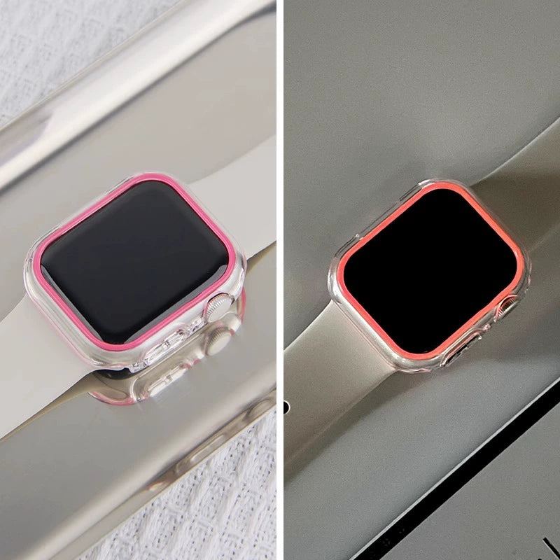 Ultra-thin Fluorescent Half-pack Protective Case For Apple Watch