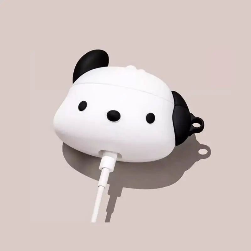 "White Dog" Creative Silicone AirPods Case