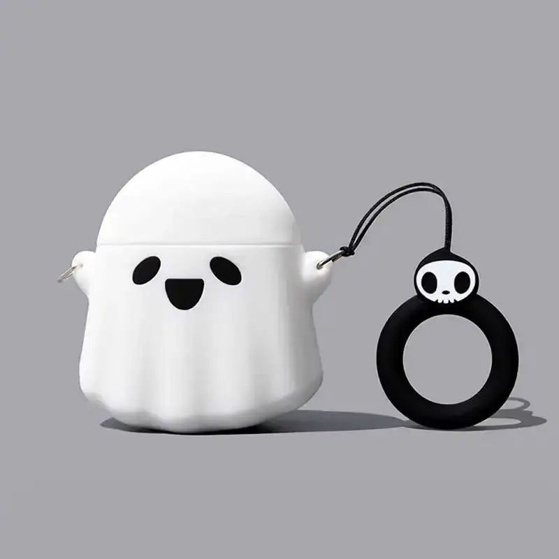 "White Ghost" Creative Silicone AirPods Case