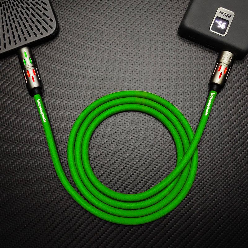 "GlowCharge Pro" 240W 4-in-1 Car Cable with Dynamic Lights