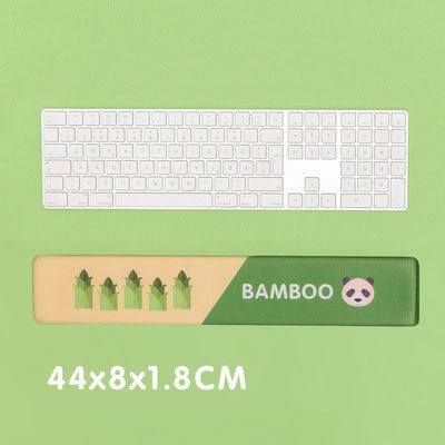 "Chubby Comfort" Silicone Keyboard Wrist Rest & Mouse Pad Set - Panda Theme