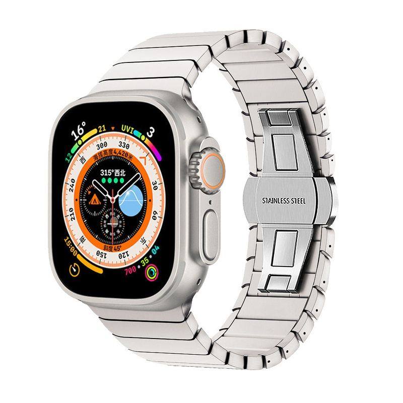 "Business iWatch Strap" Metal Loop With Butterfly Clasp For Apple Watch