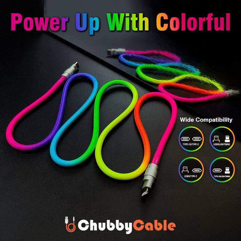 "Rainbow Chubby" Colorful Chubby Cable