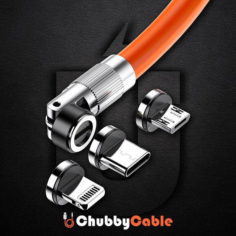 "Chubby 540°" 3 IN 1 Fast Charge Magnetic Chubby Cable