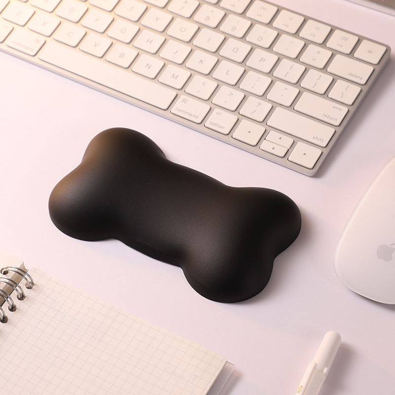 "Chubby Comfort" Silicone Keyboard Wrist Rest & Mouse Pad Set - Cute Bones