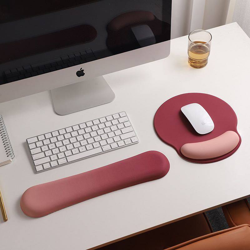 "Chubby Comfort" Silicone Keyboard Wrist Rest & Mouse Pad Set - Candy Theme