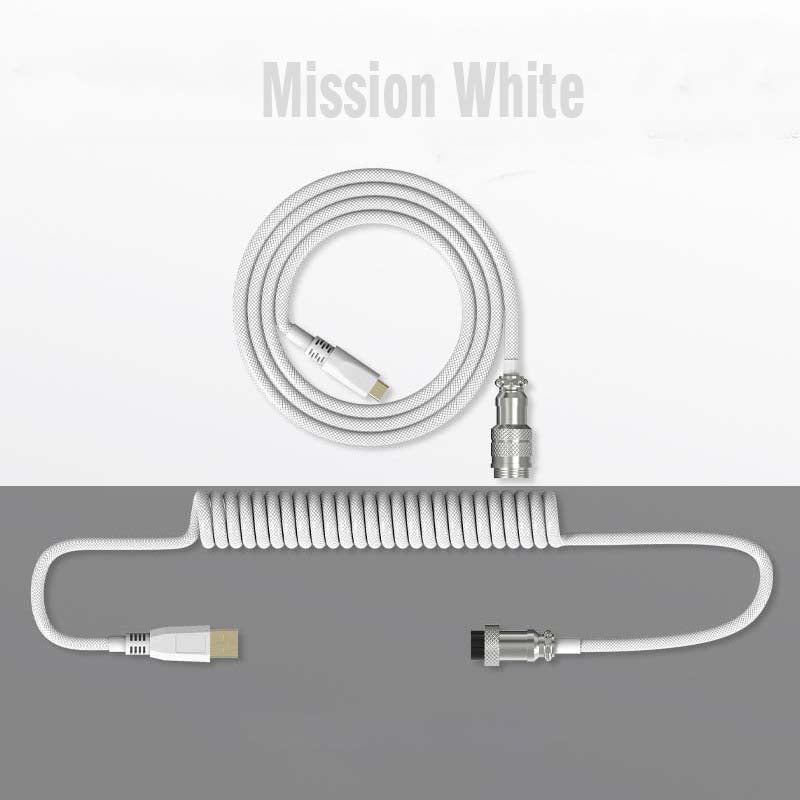 "Chubby" Custom Keyboard Charge Cable With Detachable Metal Aviator