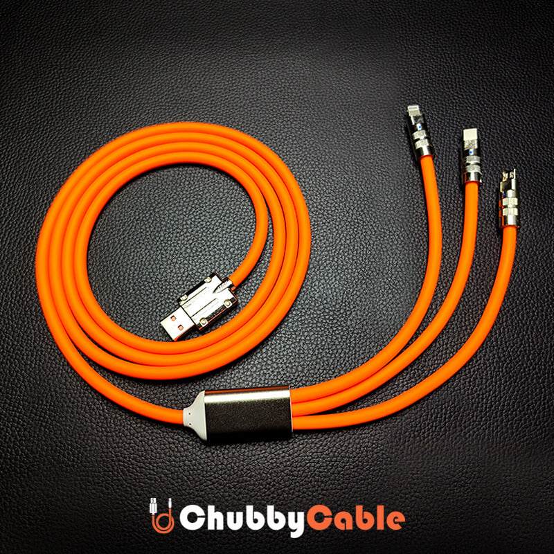 "Chubby Infinity" 3 IN 1 Fast Charge Cable C+Lightning+Micro