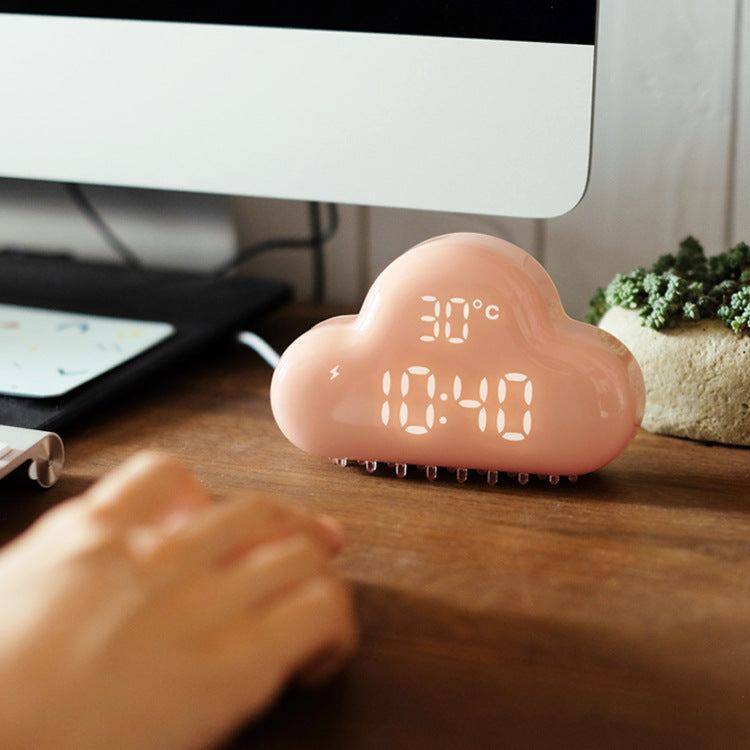 "Chubby" LED Digital Alarm Clock With Time And Temperature