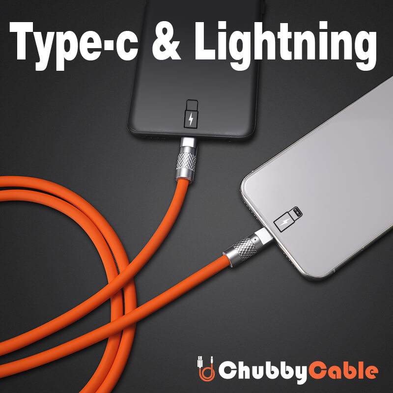 "Chubby Plus" 2 IN 1 Fast Charge Cable C+Lightning