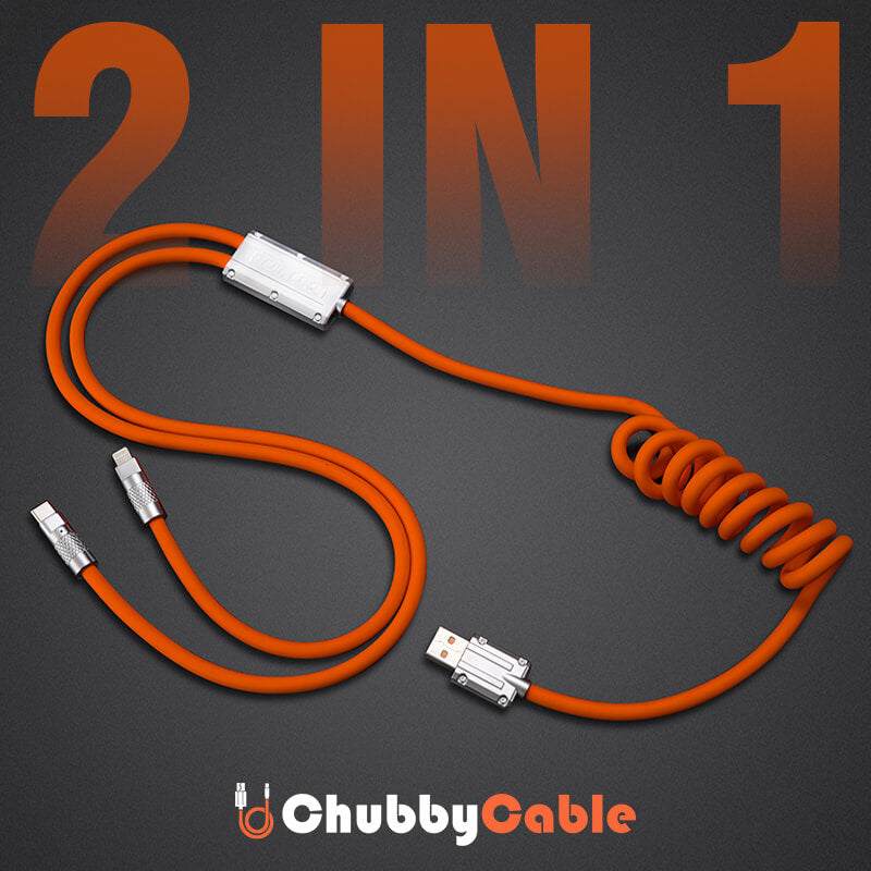 "Chubby Plus" 2 IN 1 Fast Charge Cable C+Lightning