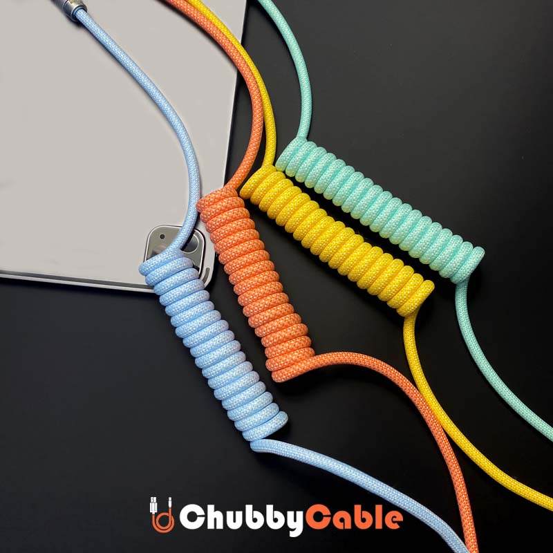 "Curly Chubby" Retractable Car Charge Cable