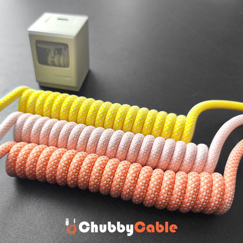 "Curly Chubby" Retractable Car Charge Cable