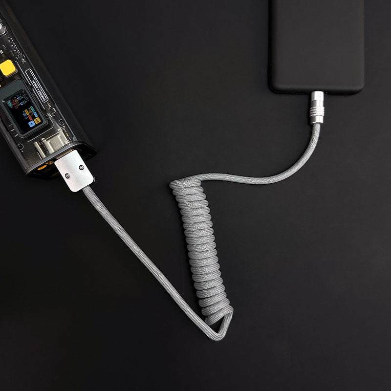 "Curly Chubby" Retractable Fast Charging Cable