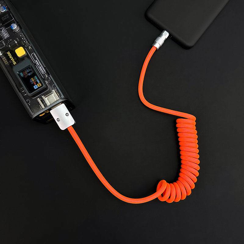 "Curly Chubby" Retractable Fast Charging Cable