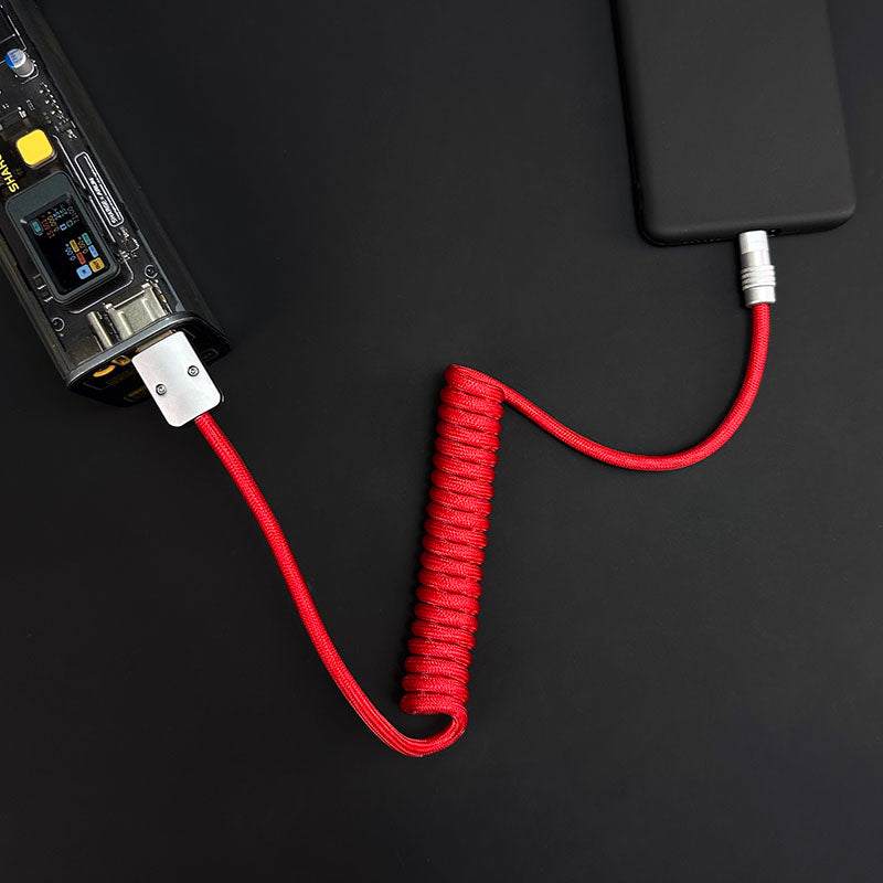 "Curly Chubby" Retractable Fast Charging Cable