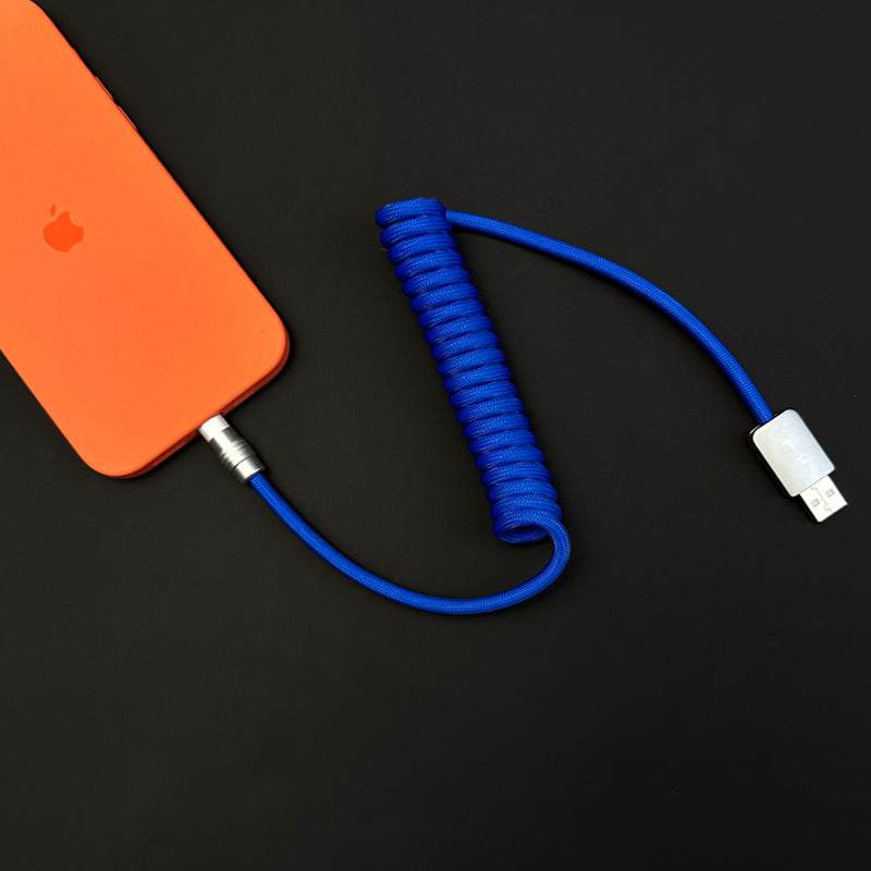 "Curly Chubby" Retractable Fast Charging Cable