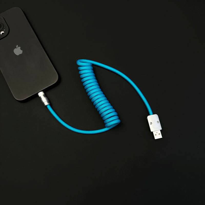 "Curly Chubby" Retractable Fast Charging Cable