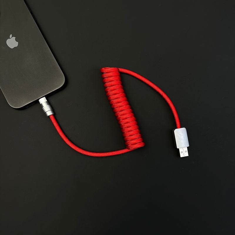 "Curly Chubby" Retractable Fast Charging Cable