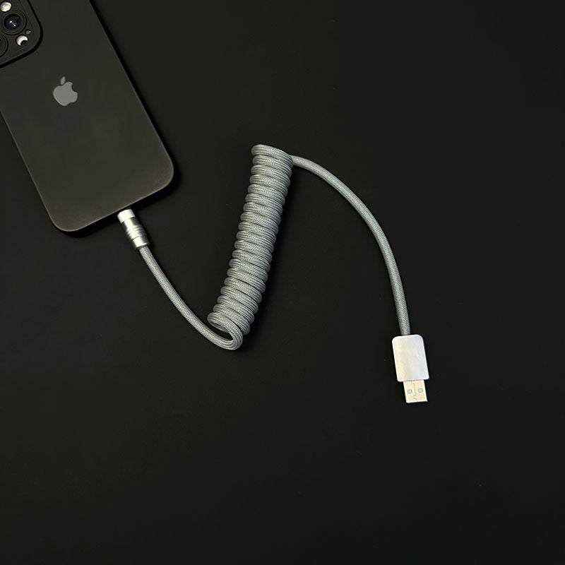 "Curly Chubby" Retractable Fast Charging Cable