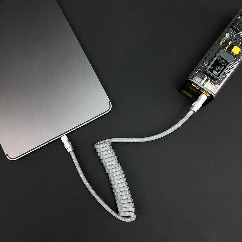 "Curly Chubby" Retractable Fast Charging Cable