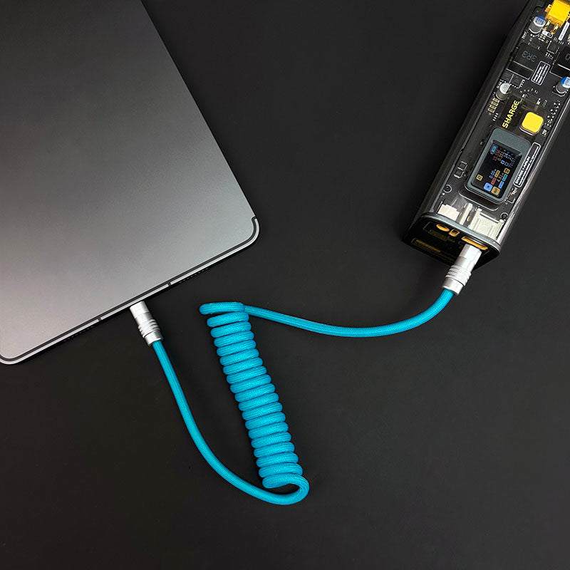 "Curly Chubby" Retractable Fast Charging Cable