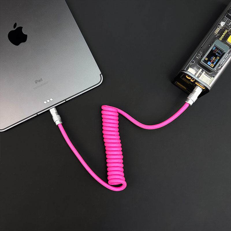 "Curly Chubby" Retractable Fast Charging Cable