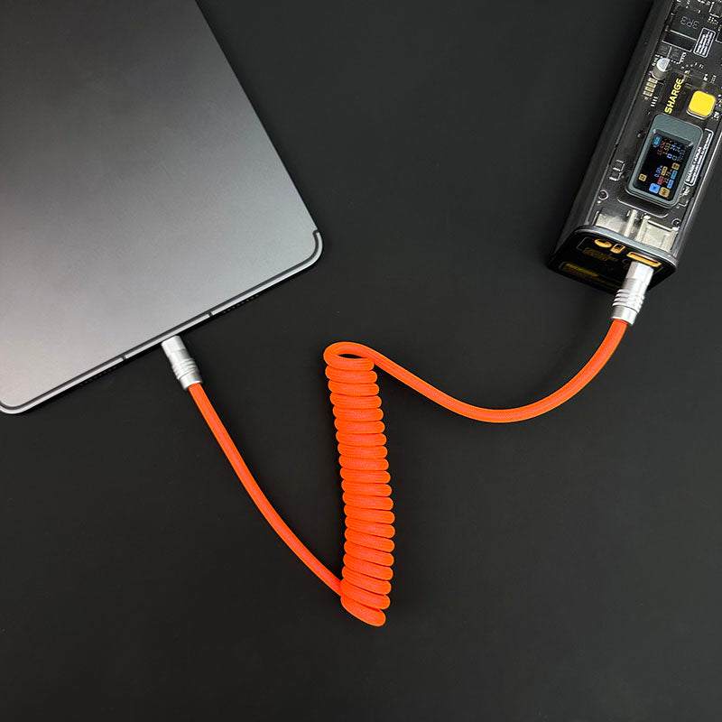 "Curly Chubby" Retractable Fast Charging Cable