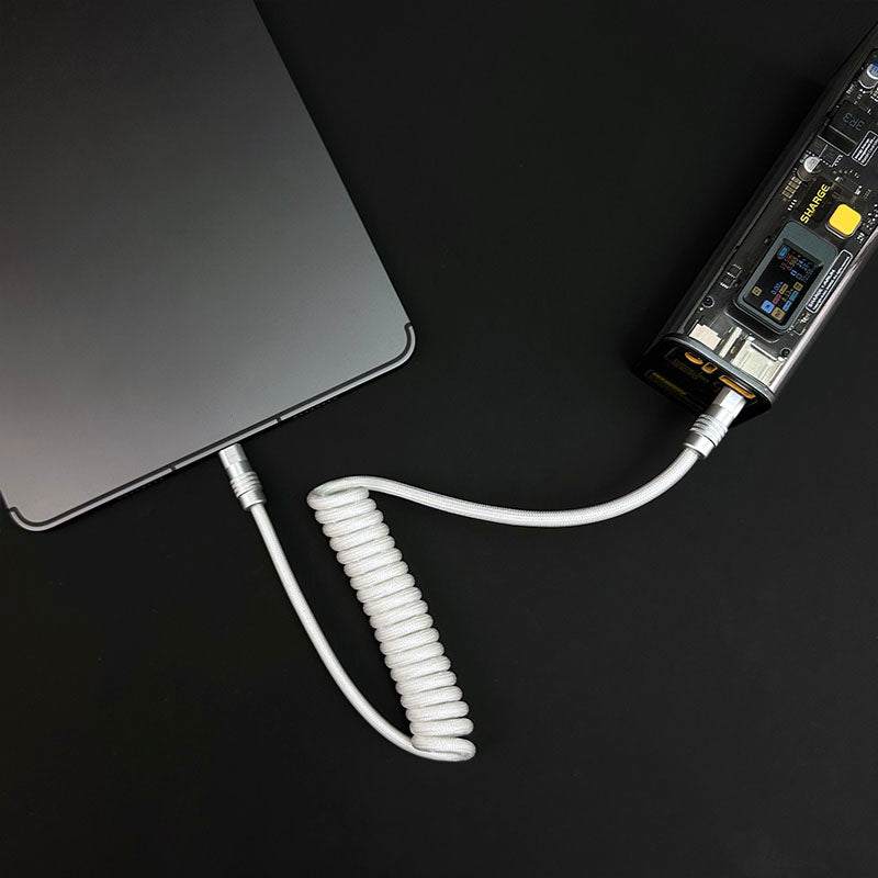 "Curly Chubby" Retractable Fast Charging Cable