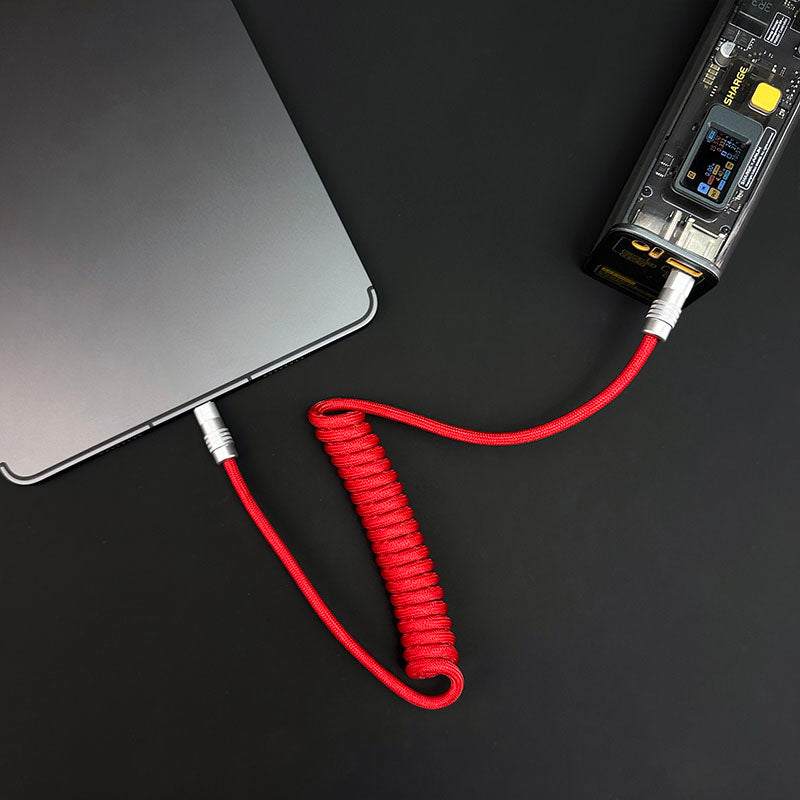 "Curly Chubby" Retractable Fast Charging Cable