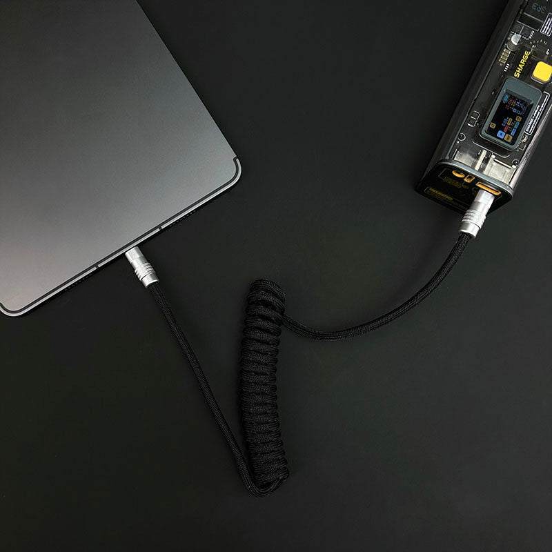 "Curly Chubby" Retractable Fast Charging Cable