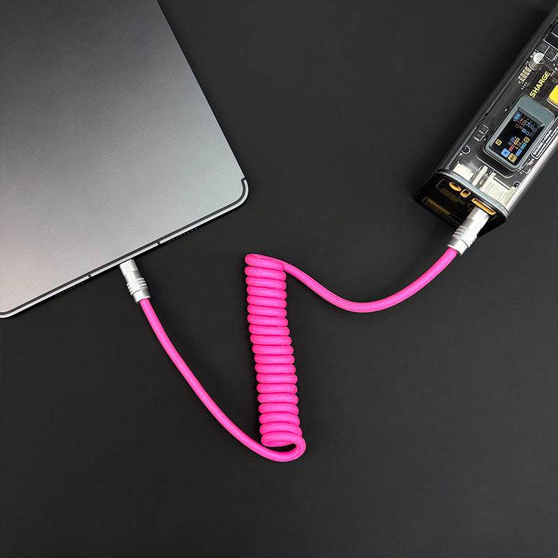 "Curly Chubby" Retractable Fast Charging Cable