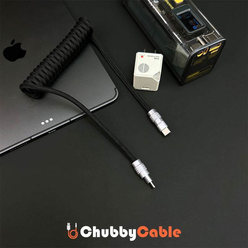 "Curly Chubby" Retractable Fast Charging Cable