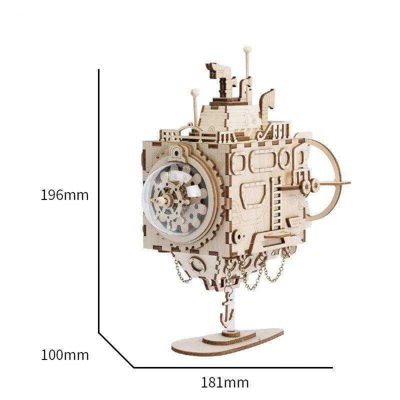 "Cyber" 3D Wooden Mechanical Music Box