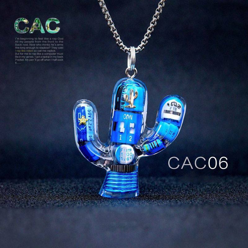 "Cyber Chic"Alternative Cactus Necklace