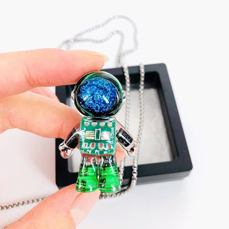 "Cyber Chic" Astronaut Pendant