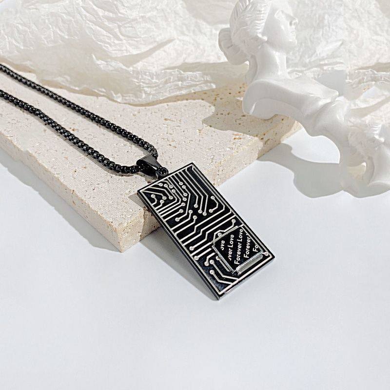 "Cyber Chic" Fashion Circuit Board Pendant