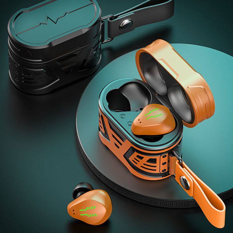 "Cyber" Retro Metallic TWS Earbuds