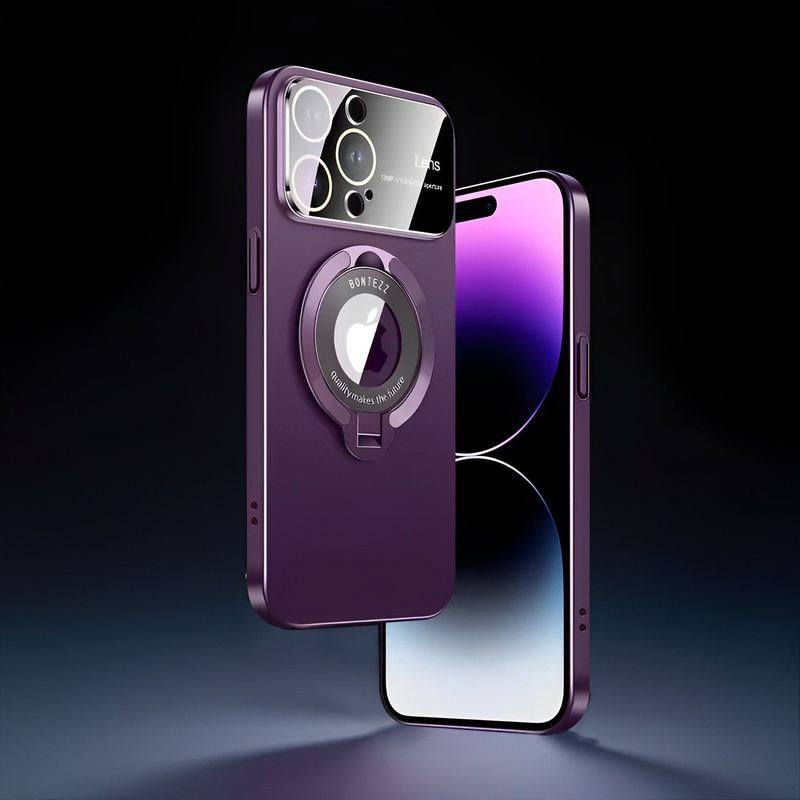 Frosted Magnetic Holder iPhone Case