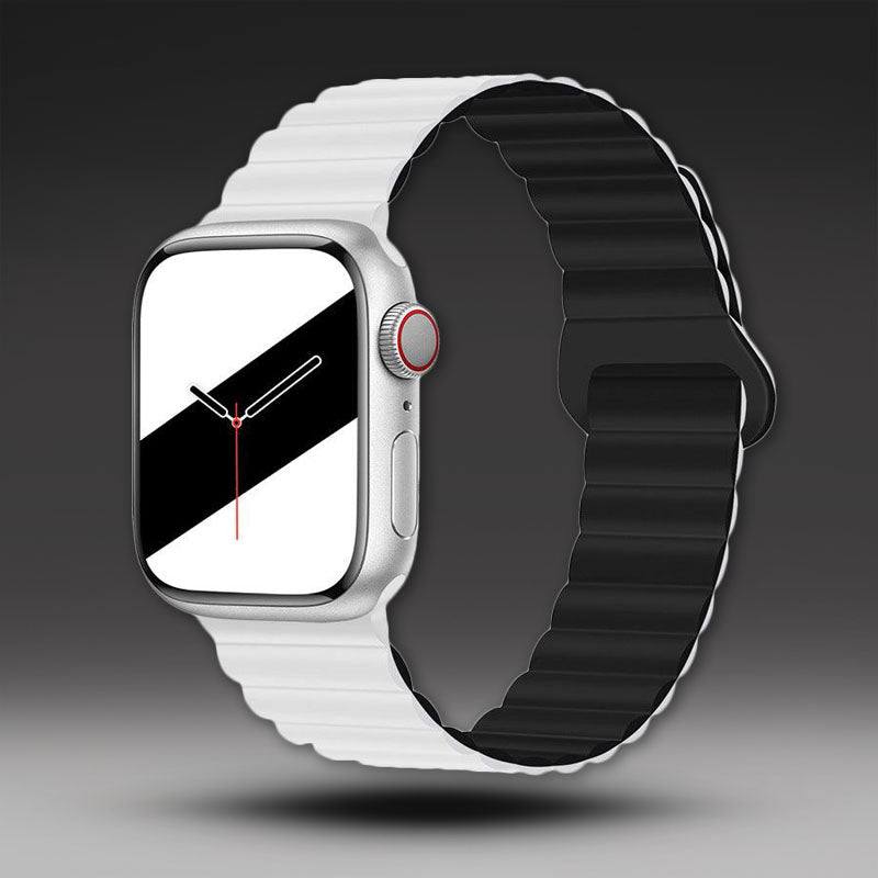 "Magnetic iWatch Band" Contrasting Silicone Loop For Apple Watch